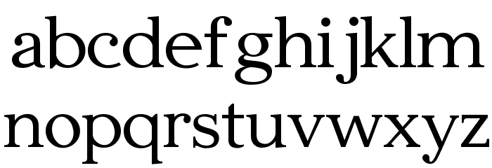 Edmundsbury Serif Regular Font LOWERCASE