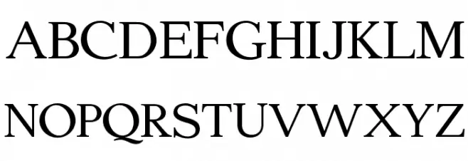 Edmundsbury Serif Regular Шрифта ВЕРХНИЙ