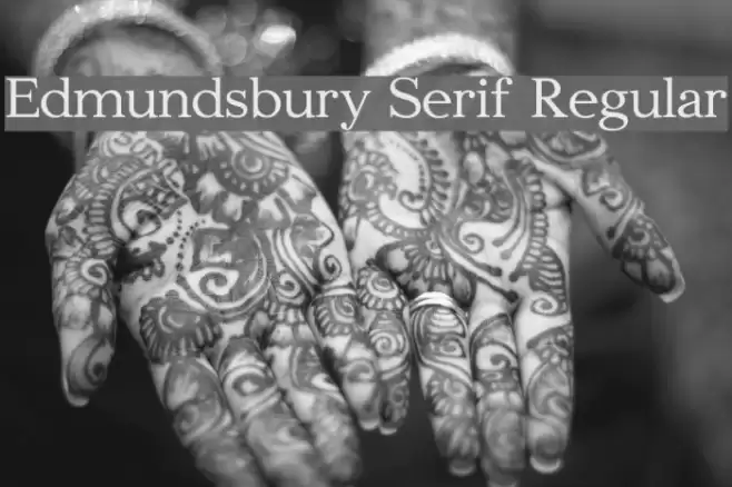 Edmundsbury Serif Regular Font examples
