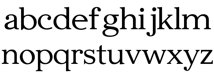 Edmundsbury Serif Regular Font LOWERCASE