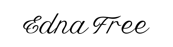 Edna Free  नि: शुल्क फ़ॉन्ट्स डाउनलोड