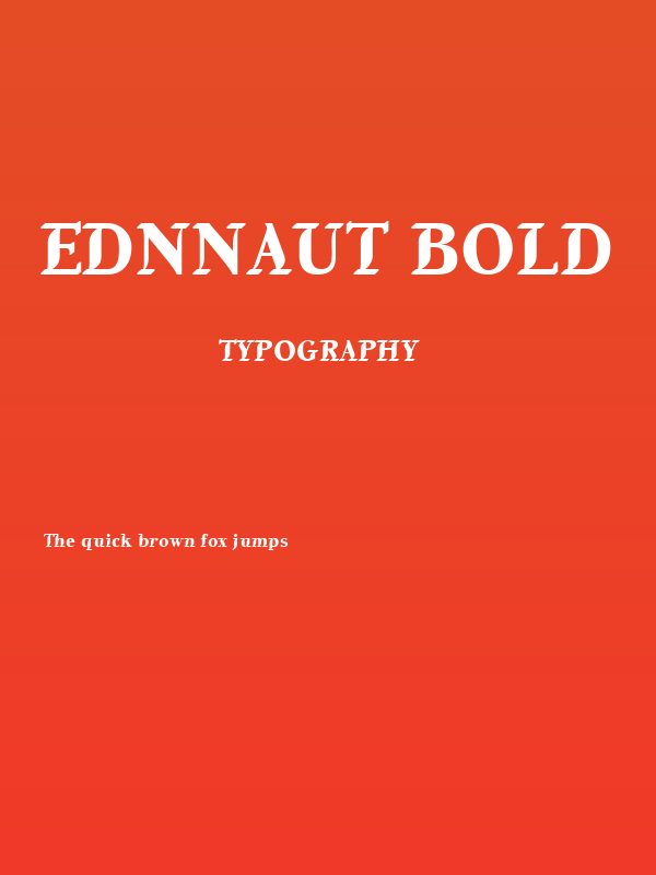 EdnnaUT Bold Poster