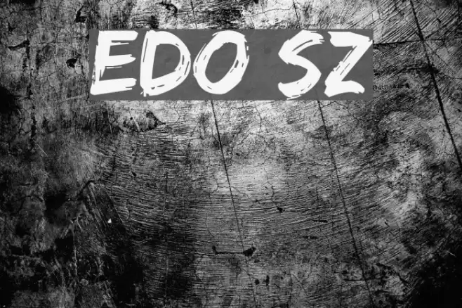 Edo SZ Caratteri examples