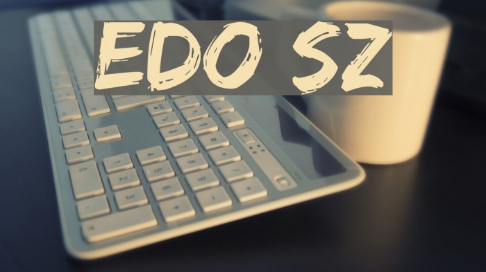 Edo SZ Caratteri examples