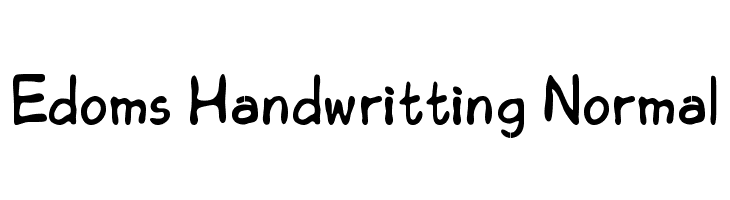 Edoms Handwritting Normal Font