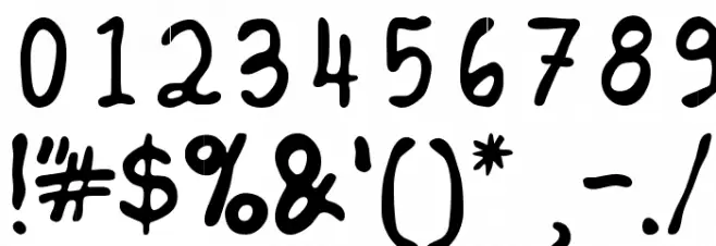 Edoms Handwritting Normal Font OTHER CHARS