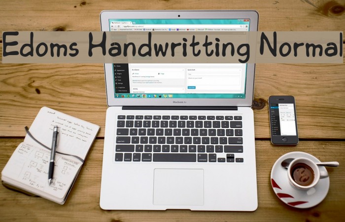 Edoms Handwritting Normal Font examples