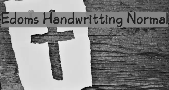 Edoms Handwritting Normal Font examples