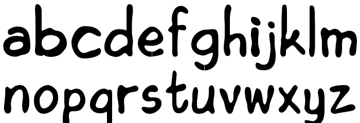 Edoms Handwritting Normal Font LOWERCASE