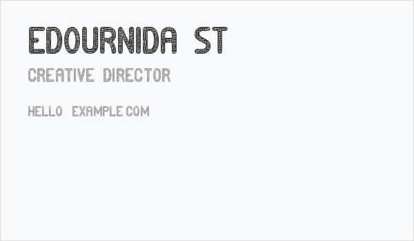 Edournida St Business Card