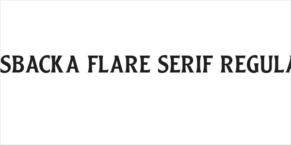 Edsbacka Flare Serif Regular Logo