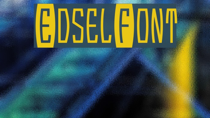 EdselFont Font examples