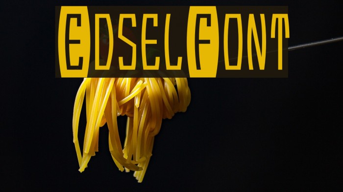 EdselFont Font examples
