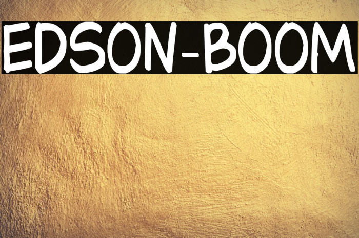 Edson-BOOM Example 1