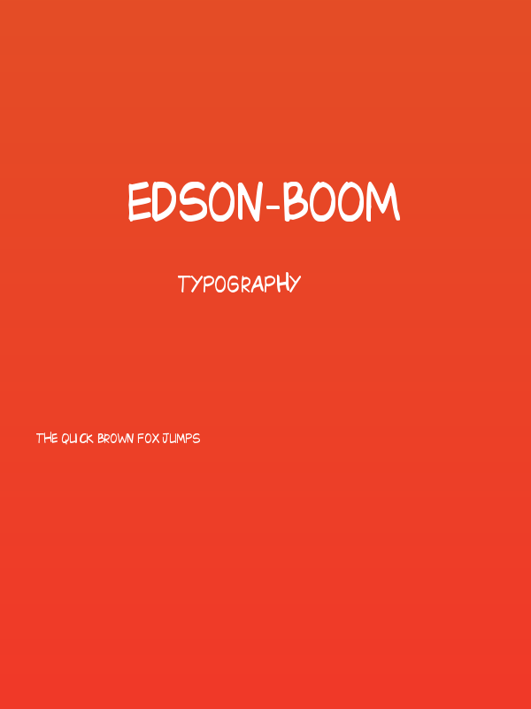 Edson-BOOM Poster