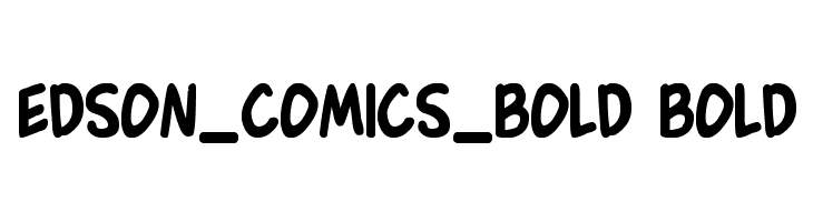 Edson_Comics_Bold Bold Font