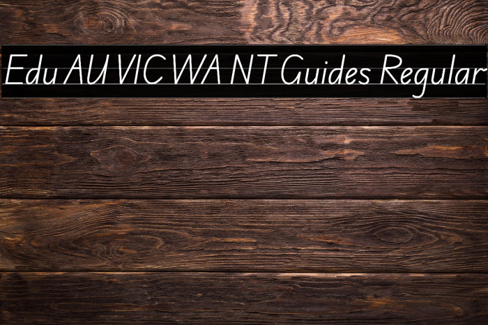Edu AU VIC WA NT Guides Regular Example 2