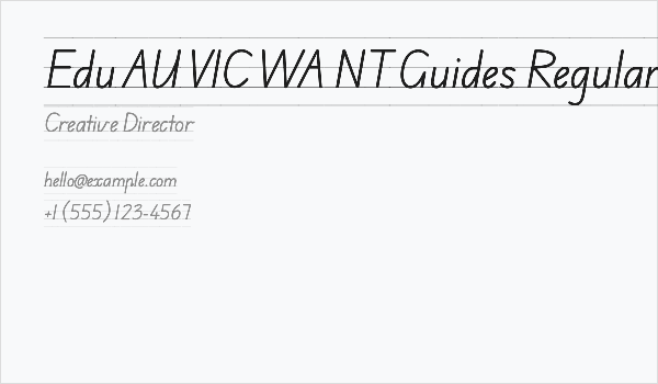 Edu AU VIC WA NT Guides Regular Business Card