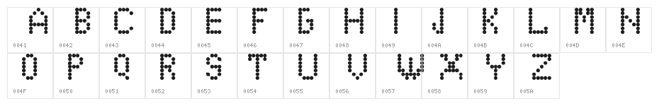 EduOwl-font Regular Character Map