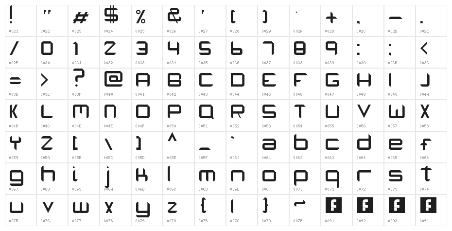 Eduardo Barrasa Regular Character Map