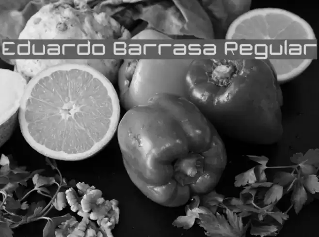 Eduardo Barrasa Regular Font examples