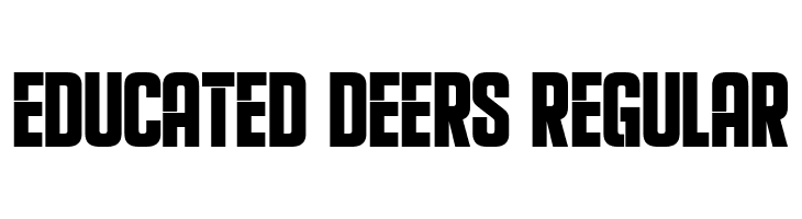 Educated Deers Regular  Frei Schriftart Herunterladen