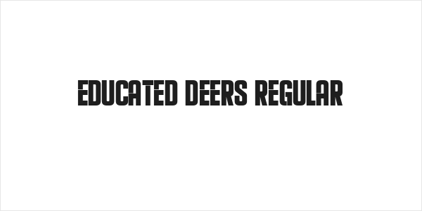 Educated Deers Regular Logo
