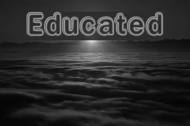 Educated Font examples