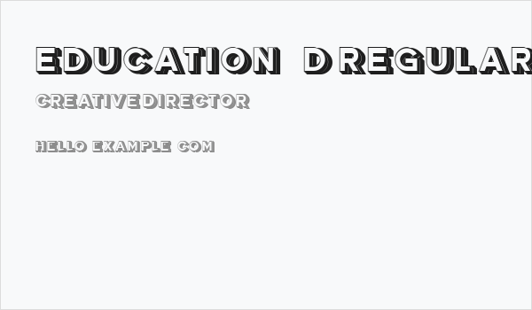 Education 3D Regular Business Card