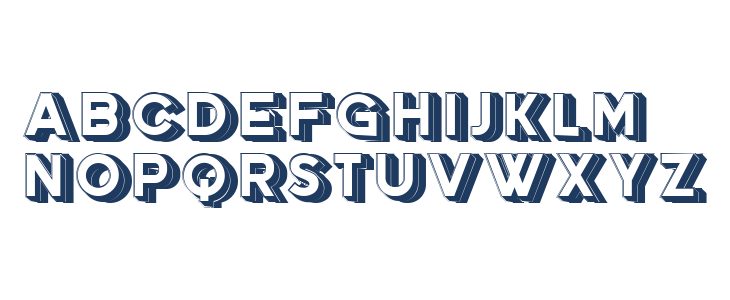 Education 3D Regular Lowercase