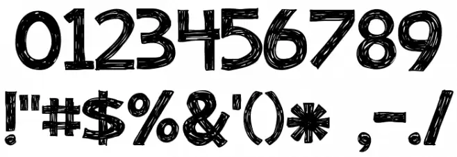 Education Pencil Font OTHER CHARS