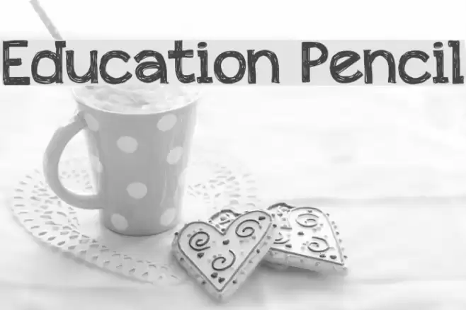 Education Pencil Font examples