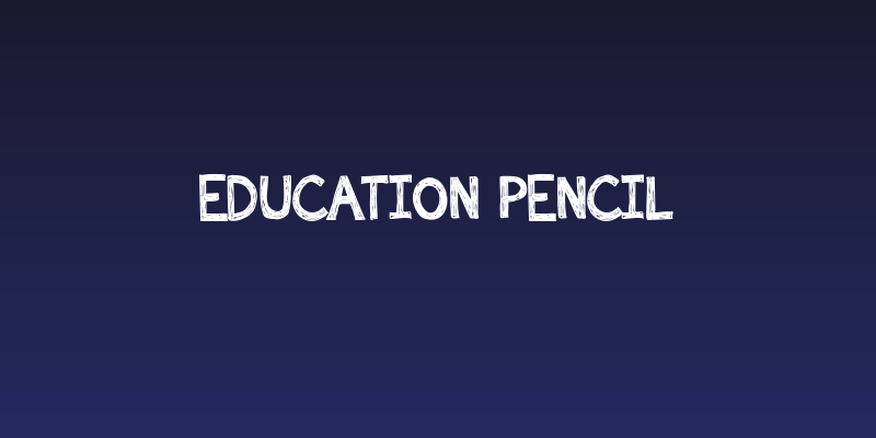 Education Pencil Social Header