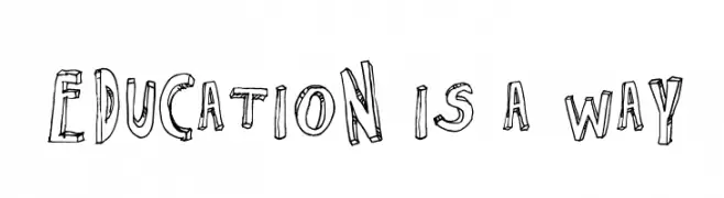 Education is a Way  baixar fontes gratis