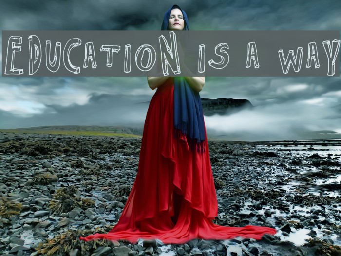 Education is a Way Font examples