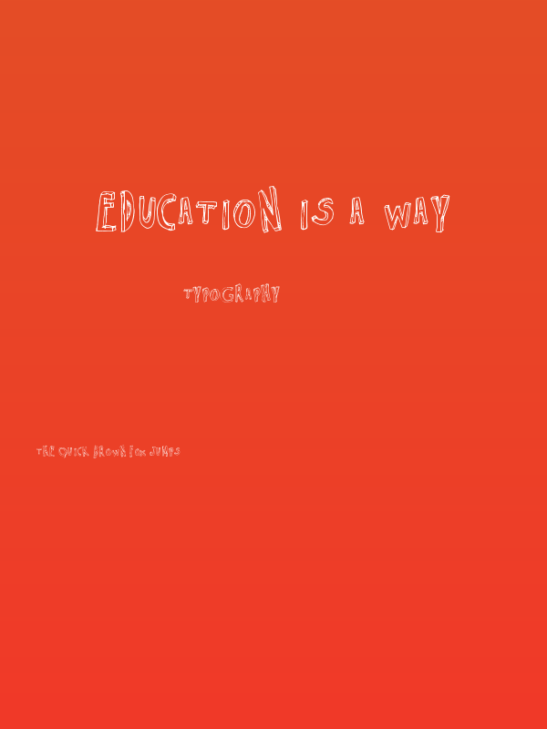 Education is a Way Poster