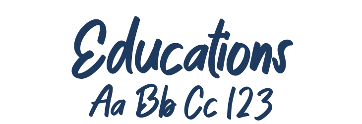 Educations Font Preview