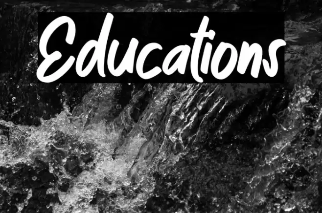 Educations Font examples