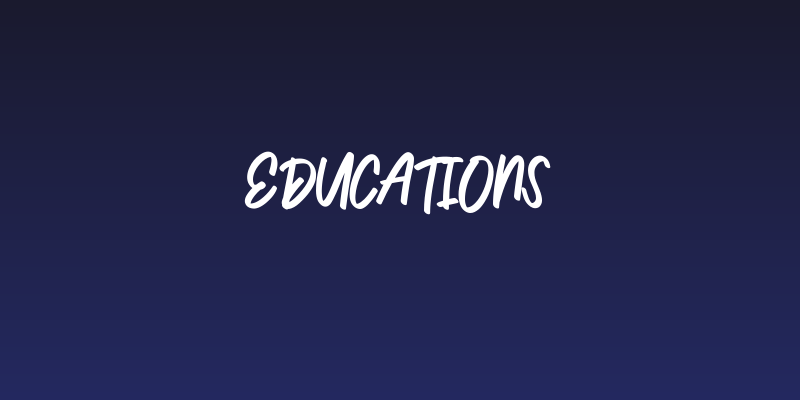 Educations Social Header