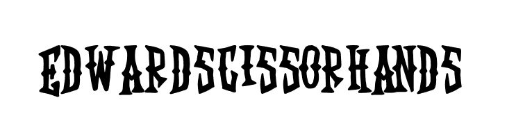Edward Scissorhands  Frei Schriftart Herunterladen