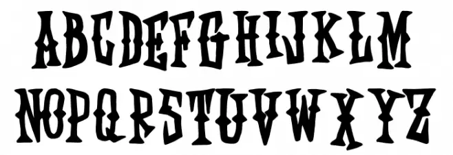 Edward Scissorhands Font Litere mari