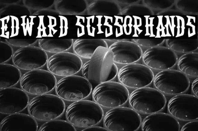 Edward Scissorhands Font examples