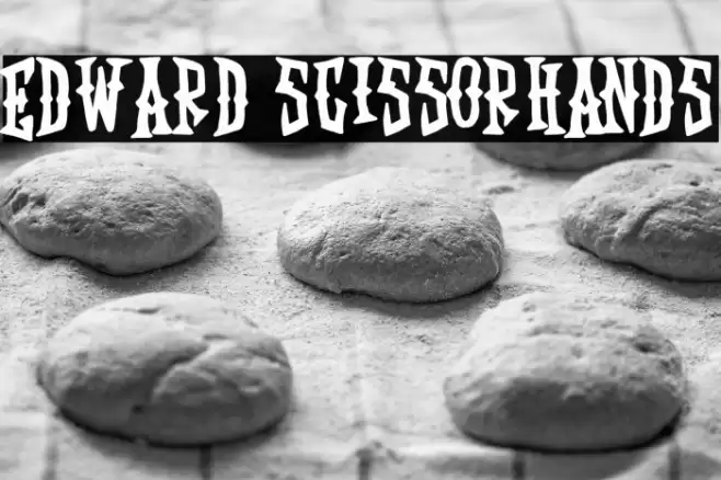 Edward Scissorhands Font examples
