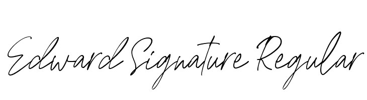 Edward Signature Regular  لخطوط تنزيل