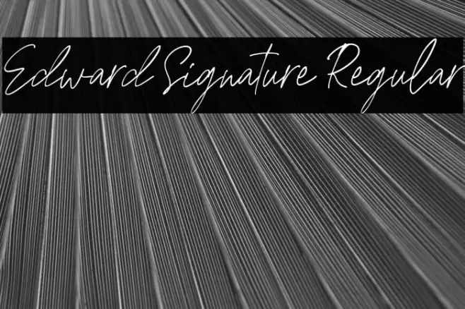 Edward Signature Regular Example 1