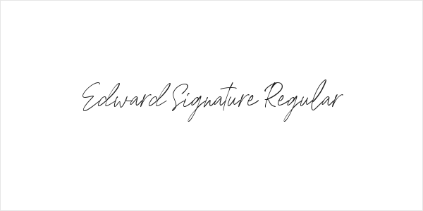 Edward Signature Regular Logo