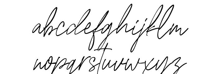 Edward Signature Regular Font LOWERCASE