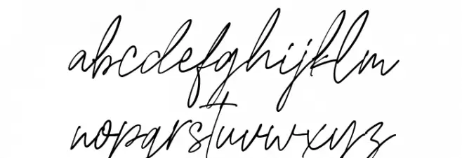 Edward Signature Regular Caratteri MINUSCOLO