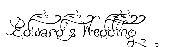 Edward's Wedding  Frei Schriftart Herunterladen