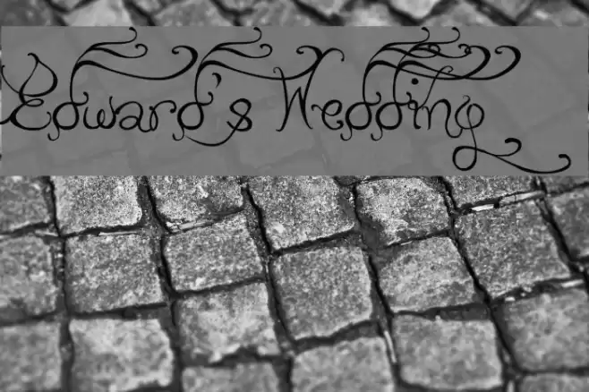 Edward's Wedding Font examples